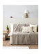 Nima Lorian Chenille Armchair Throw 180x180cm Gray