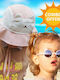 KiETLA Kids' Fabric Sunscreen Hat Pink
