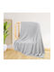 SpitiBazaar Fleece Blanket Double 215x230cm Light Grey