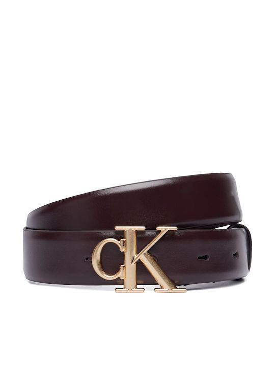 Calvin Klein Curea de damă din piele maro