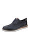 Herren Freizeitschuhe Blau Leder