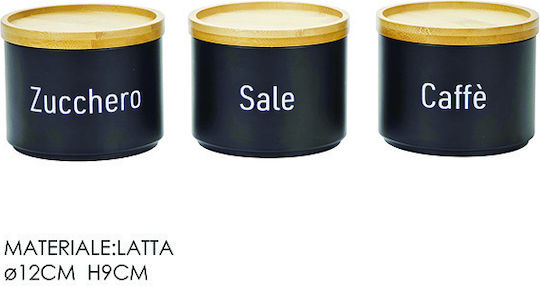 General Trade Set 2 Bucăți Casete pentru Zahăr / Cafea cu Capac Maro 9cm 2 Bucăți