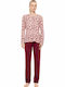 Pink Label Pink Label Sommer Damen Schlafanzughose Rosa