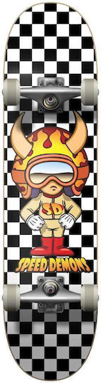 Speed Demons Skate Hot Shot Checkers Пълна къса дъска Черна