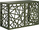 VidaXL Outdoor Unit Cover Olive 90 x 40 x 60 cm Steel