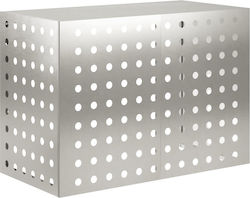 vidaXL Husă Pentru Aer Condiționat Argintie 100 X 50 X 70 Cm Oțel Inoxidabil