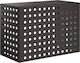 VidaXL Outdoor Unit Cover Black 100 x 50 x 70 cm Steel