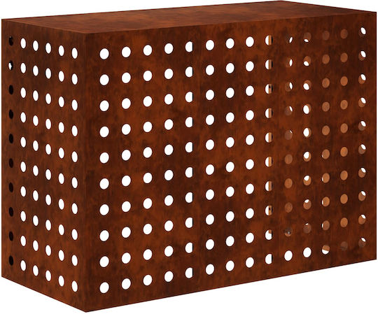 vidaXL Abdeckung der Außeneinheit Klimaanlage Rusty 110 x 50 x 80 cm