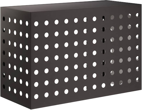 VidaXL Air Conditioner Cover Black 90 x 40 x 60 cm Steel