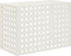 vidaXL Air Conditioner Cover White 100 x 50 x 70 cm Steel