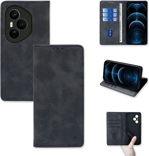 Vintage Magnet Brieftasche Wallet Sonique Ehre 400 Pro 5g Schwarze Handyhülle