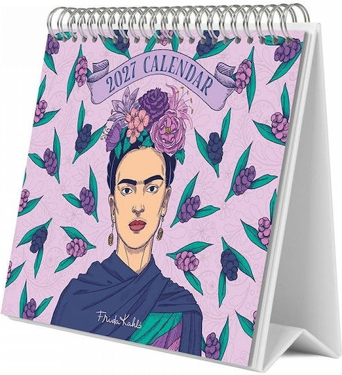 Grupo Erik Frida Kahlo Месечен Настолен Дневник 2027 Спирала 17x20см.