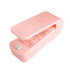 Mini Battery-powered Bag Sealer Flippy Heat Sealing Magnetic Back Portable 9.7x3 Cm Pink