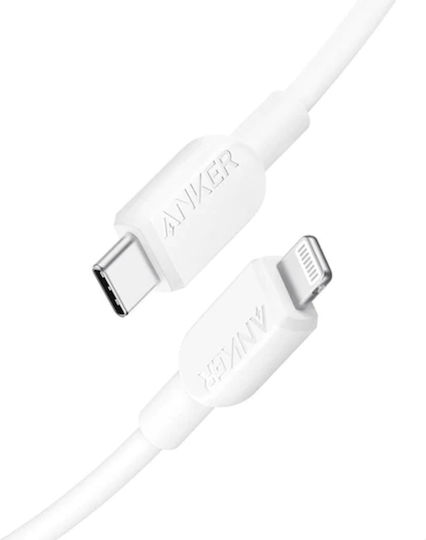 Anker USB-C to Lightning Cable Λευκό A81A1021