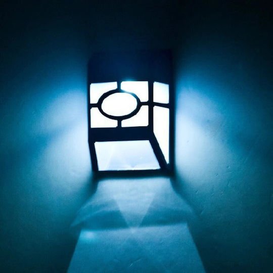 Set 4 Lămpi Solare cu Lumină Alb Rece 6500K IP65 11.8x8.6x5cm