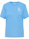 Bluza Damă Tricou Uscare Rapidă Albastru Deschis