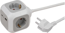 Brennenstuhl PowerCube 4 Θέσεων με Καλώδιο 1.4m Brennenstuhl PowerCube 4 Θέσεων με Καλώδιο 1.4m