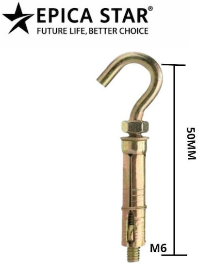 Metallische Schrauben Haken 2Stücke M6 Ep-40095 Rl16981