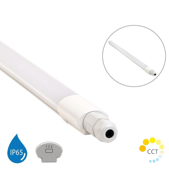 Lightex LED Commercial Linear Ceiling Lighting 36W Warm White IP65 L120xW4.2xH3.2cm