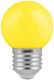 100091 Bec LED E27 G45 Glob 2W 80 Lumen 260° AC 220-240V IP20 Φ4.5 X Î6.9cm 2 Ani Garanție Galben