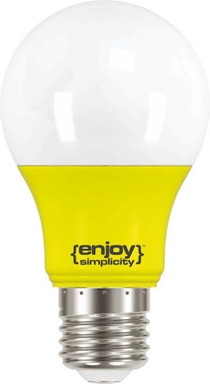 Elvhx Becuri LED 3.5W Pentru Bază De Bec E27 și Formă A60 Galbene 10 Număr Bucăți