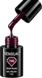 Semilac Semi Permanent Nail Polish 740 Deep Plu...