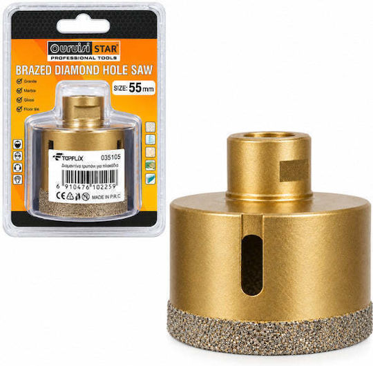 Uruisi Star Diamantkronen-Gewindeschneiden Trockenschnitt mit Durchmesser 55mm für Fliesen