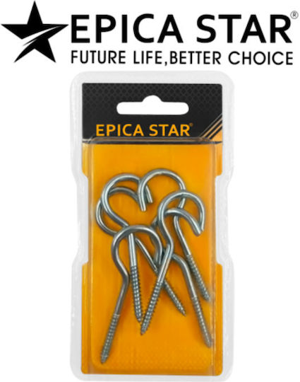 Epica Star Βίδα Γάντζος Μεταλλική 6τμχ