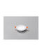 Fan Europe Metallic Ceiling Spot with Built-in LED and Warm White Light White