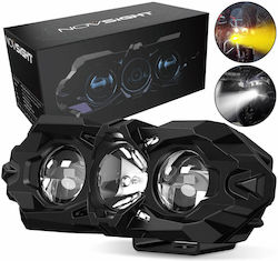 Водоустойчив Алуминиев LED Прожектор 40W 12-24V 4000lm 3000/6000K Топло Студено Бяло IP68 1 Брой A500-wl14-5d Novsight