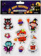 Αυτοκόλλητα 3d Halloween Σετ=9 Τεμ 24x20cm Carnavalista 232779