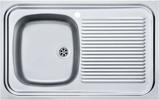 Franke Chiuvetă încastrată dreaptă Inox M80xL50cm Gri Franke Chiuvetă încastrată dreaptă Inox M80xL50cm Gri