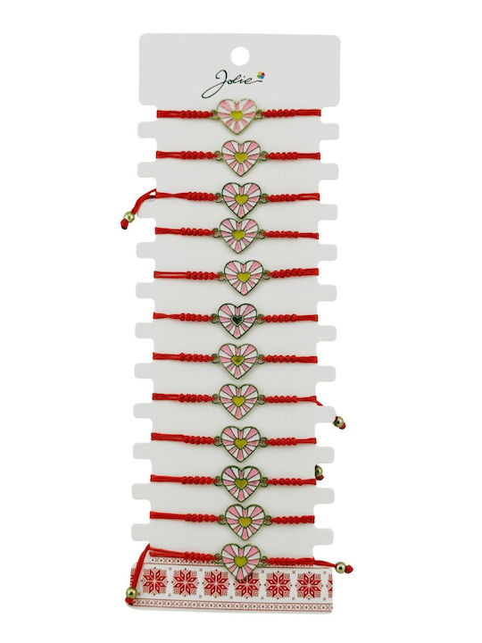Jolie Set Brățări Pentru Femei cu Design Inima din Șnur