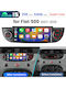 Junsun 6 86" Android 15 Multimedia 2gb/64gb Fiat 500 2007-2015 Ασύρματο Carplay Android Auto Gps Dsp Μαύρος