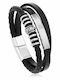 Diora Multilayer Bracelet Black Silver