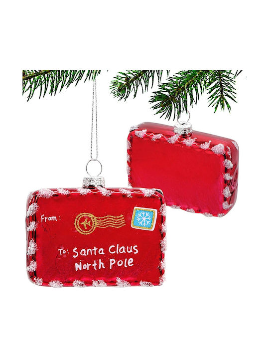 Hängender Weihnachtsbaumschmuck Glasartig Rote 6.5x8cm