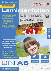 Genie Foi de laminare A6 80 microns Genie Foi de laminare A6 80 microns