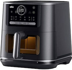 Braun Heißluftfritteuse 8lt Schwarz HF7076BK Braun Heißluftfritteuse 8lt Schwarz HF7076BK
