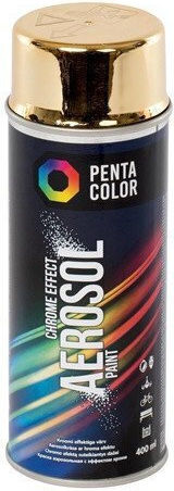 Pentacolor Sprühfarbe mit Metallischem Effekt Gold Penta Gold-chrome 400ml