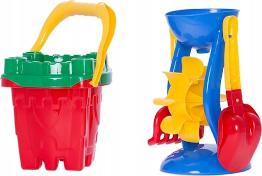 Hemar Hemar Strandspielzeug Set mit Zubehör Rote 46,5cm 5 Stück