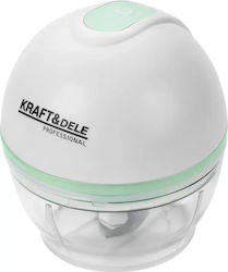 Kraft & Dele Mini Tocatoare Multi 28W cu Recipient 150ml Alb Kraft & Dele Mini Tocatoare Multi 28W cu Recipient 150ml Alb