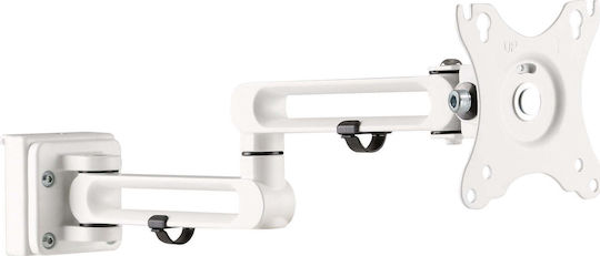 InLine Wall Mounted Monitor Stand up to 32" with Arm White (23183B)