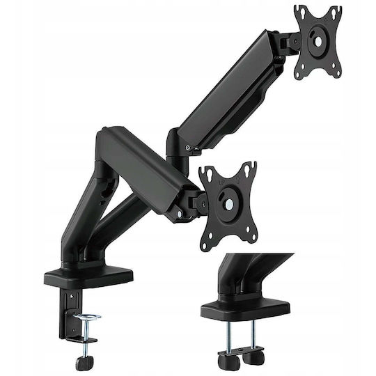 Brateck Desk Mount for 2 Monitors up to 32" with Arm (LDT46-C024E)