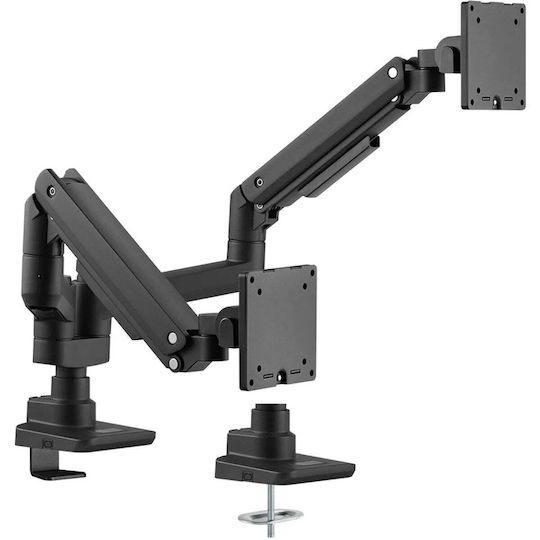 Brateck Desk Mount Monitor Stand for 2 Screens up to 35" with Arm (LDT69-C024P2)