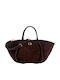 Allegra Gestricktes Damentaschen-Set für Schulter und Crossbody Espresso