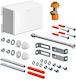 Cersanit Standard Fix Aqua System 40 Installation Set