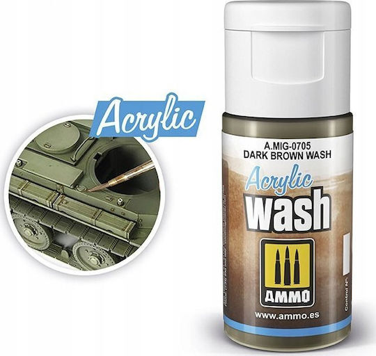 Acrylicos Vallejo Modellbau-Farben Dunkelbraun 17ml