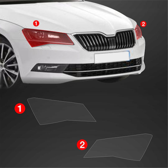 Grizzglass Протективно Фолио Фарове Grizzglass Bodyshield Skoda Superb 3 Combi 2015-2019 2в1