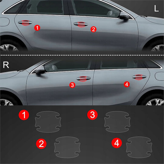 Grizzglass Protective Film Door Handles Grizzglass Bodyshield Kia Ceed 2021-2025 4in1