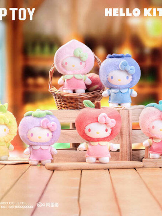 Plüschiger Schlüsselanhänger Hello Kitty Fruity Paradise Blind Box 1 Stück Zufallsauswahl